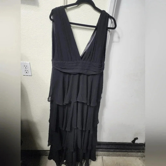 Lulus Amazing Evening Black Tiered Maxi Dress Wedding Party Prom Bridesmaid - Picture 6 of 11